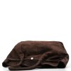 Kožená kabelka Sherry tmavě hnědá