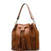 Kožená kabelka Grazia koňakově hnědá