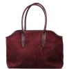 Kožená kabelka Fran bordó