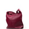 Kožená kabelka Tona vínově červená