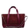 Kožená kabelka Silvia bordó