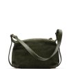 Kožená kabelka Bonella olivově zelená