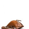 Kožená crossbody ledvinka Tracy koňakově hnědá