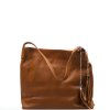 Kožená kabelka Dania koňakově hnědá