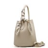Kožená kabelka Stefania béžová