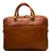 Kožená pracovní taška Matteo koňakově hnědá