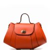 Kožená kabelka Susy oranžová