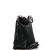 Kožená kabelka Tiara černá