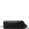 Kožená kabelka Tiara černá