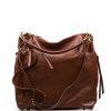 Kožená kabelka Tiara hnědá