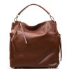 Kožená kabelka Tiara hnědá