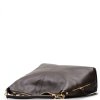 Kožená kabelka Tiara tmavě hnědá