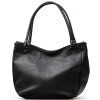 Kožená kabelka Kristy černá