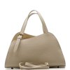 Kožená kabelka Fiorela béžová