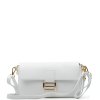 Kožená crossbody kabelka Diana bílá