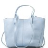 Kožená kabelka Lea světle modrá