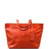 Kožená kabelka Lidia oranžová