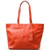 Kožená kabelka Lidia oranžová