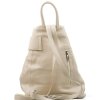 Kožený batůžek Alma béžový