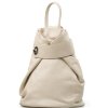 Kožený batůžek Alma béžový