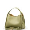 Kožená kabelka Debora světle zelená