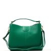 Kožená kabelka Vilma zelená