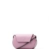 Kožená crossbody kabelka Clio růžová
