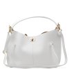Kožená kabelka Flora bílá