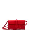 Kožená kabelka Haidi červená