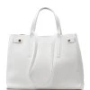 Kožená kabelka Tosca bílá