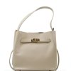 Kožená kabelka Fatin béžová