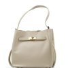 Kožená kabelka Fatin béžová