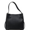 Kožená kabelka Fatin černá