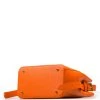 Kožená kabelka Fatin oranžová