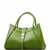 Kožená kabelka Sydney zelená