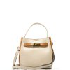Kožená kabelka Carina béžová