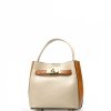 Kožená kabelka Carina béžová