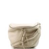 Kožená crossbody ledvinka Merle béžová