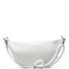Kožená crossbody ledvinka Brina bílá