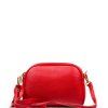 Kožená crossbody kabelka Odette červená