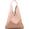 Kožená maxi kabelka Carla růžová