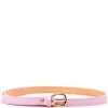 Dámský kožený opasek růžový