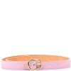 Dámský kožený opasek růžový