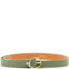 Dámský kožený opasek zelený