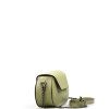 Kožená crossbody kabelka Clio světle zelená
