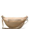 Kožená crossbody ledvinka Tracy taupe