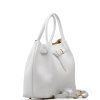 Kožená kabelka Zola bílá