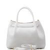 Kožená kabelka Zola bílá