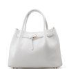 Kožená kabelka Zola bílá