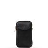 Kožená mini kabelka Poppy na telefon černá